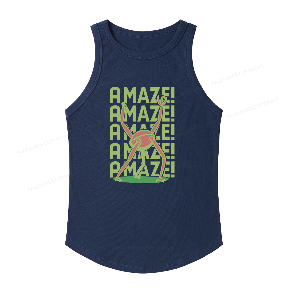 Pagewings Slim Fit Science Fiction Lover Women's Fitted Tank Top 
