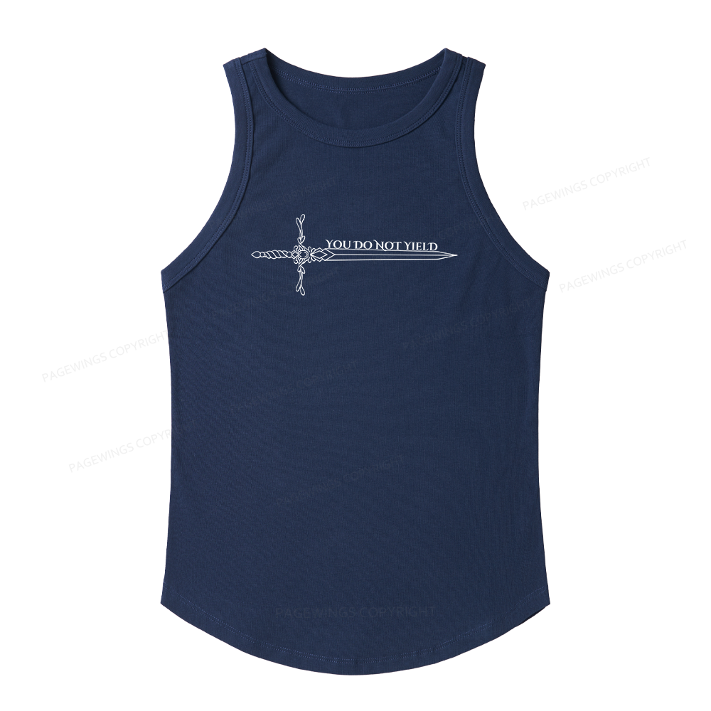 Pagewings Slim Fit You Do Not Yield Women's Fitted Tank Top 