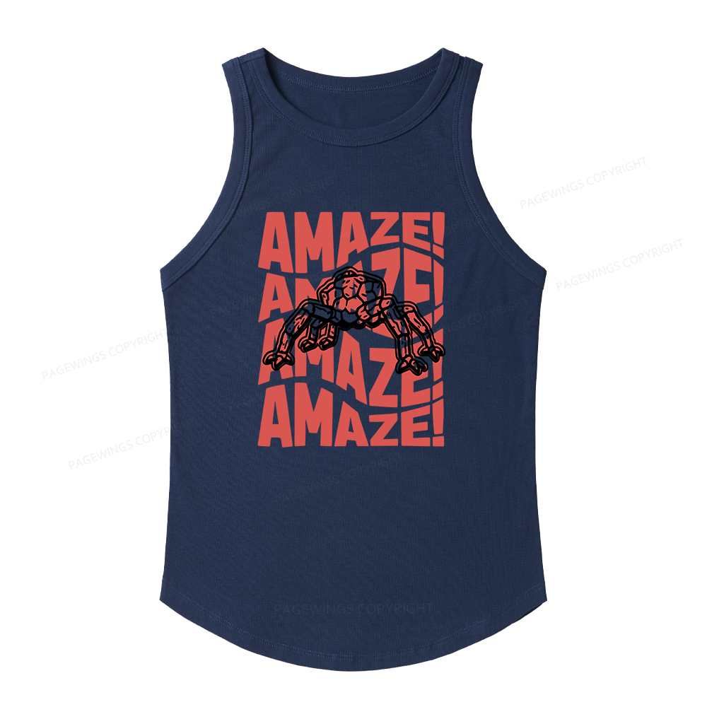 Pagewings Slim Fit Space Women's Fitted Tank Top 