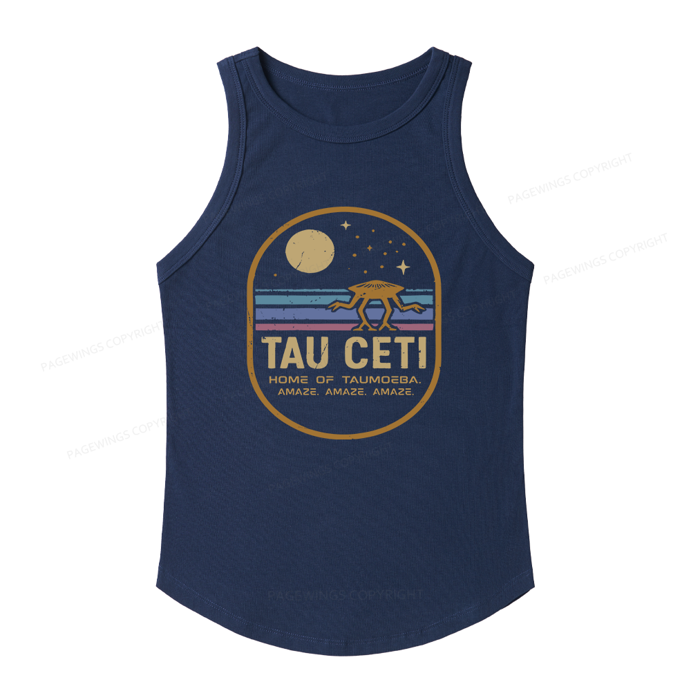 Pagewings Slim Fit Sci‑Fi Fan Women's Fitted Tank Top
