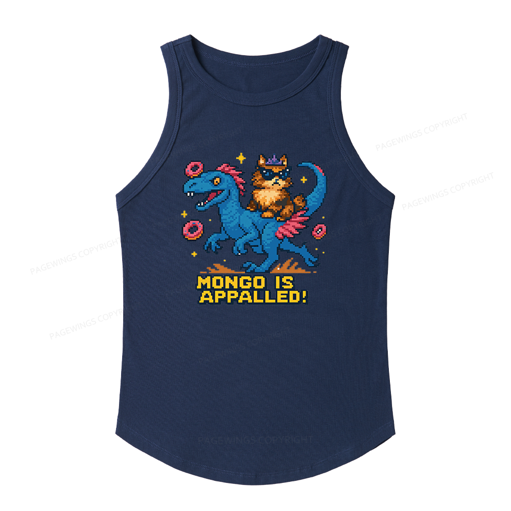 Pagewings Slim Fit Mongo is Appalled Women's Fitted Tank Top