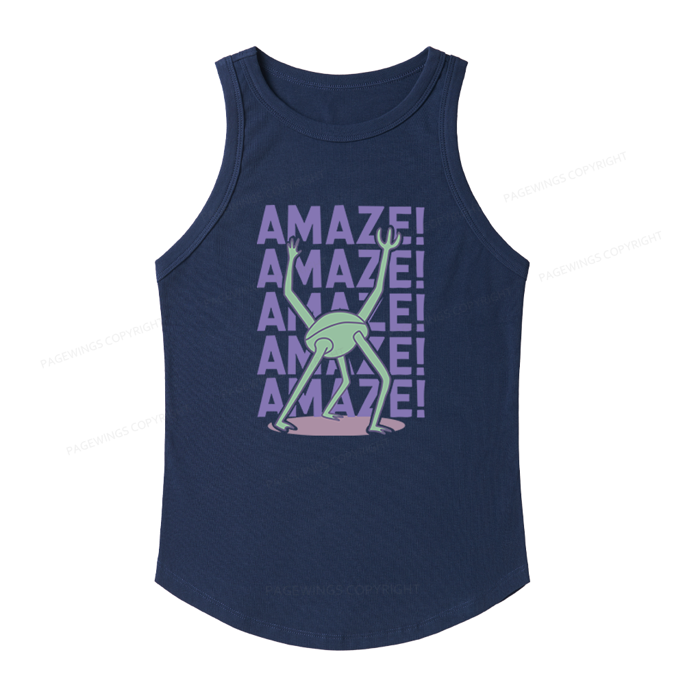 Pagewings Slim Fit Sci‑Fi Fan Women's Fitted Tank Top
