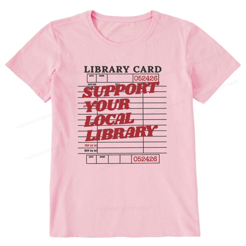 Pagewings Support Your Local Library Unisex Classic T-shirt