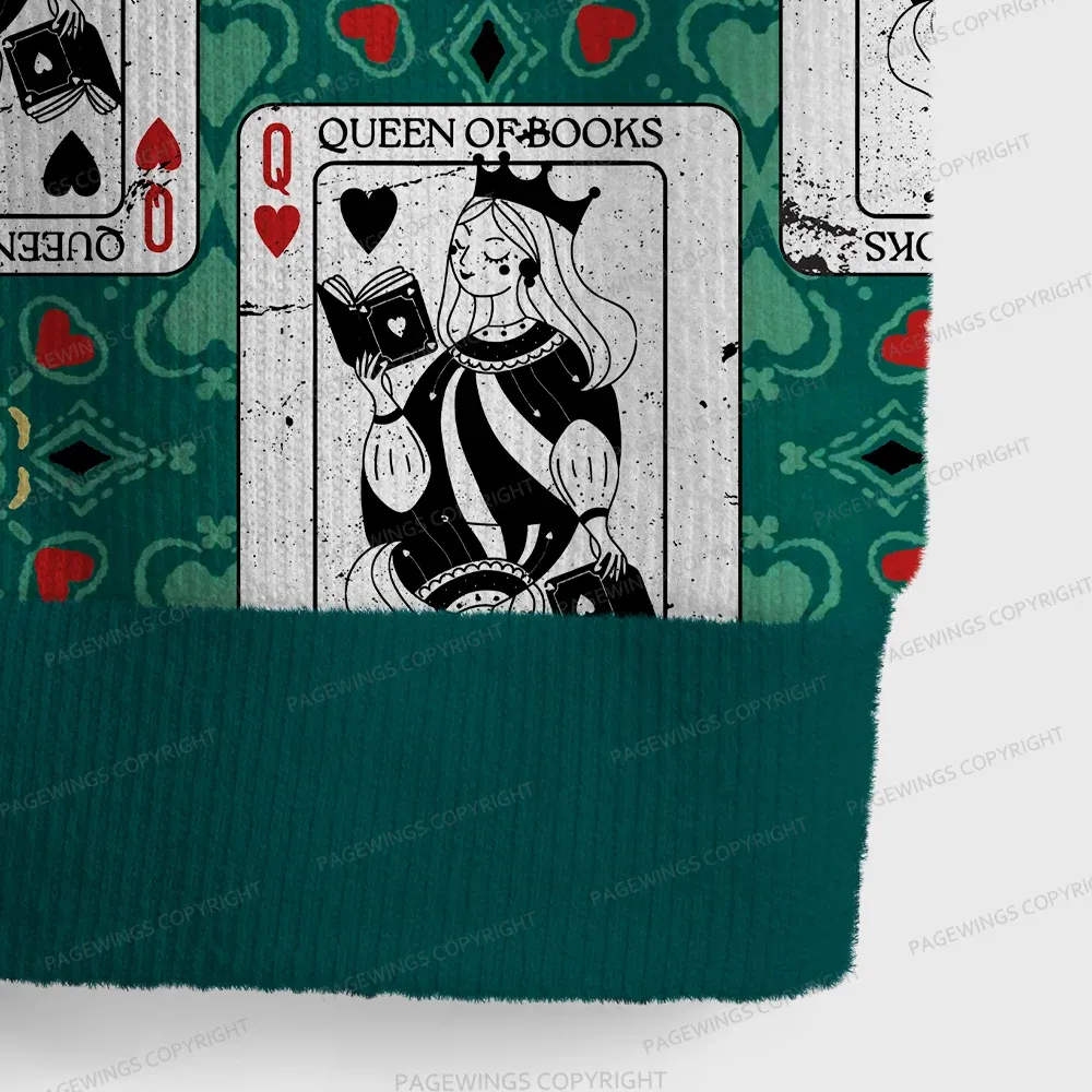 Pagewings Queen Of Books Unisex V-Neck Ugly Knit Vest