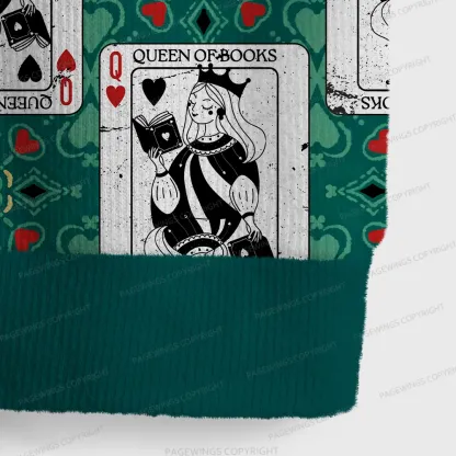 Pagewings Queen Of Books Unisex V-Neck Ugly Knit Vest