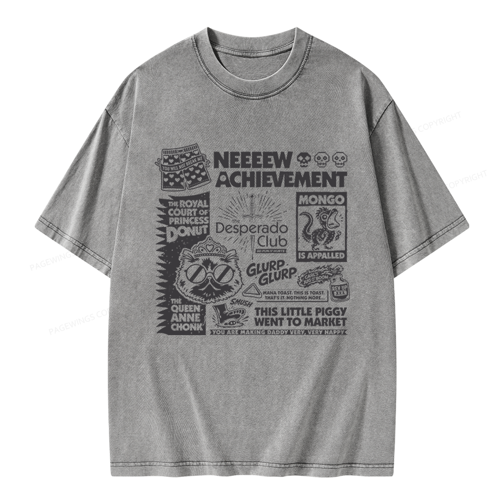 Pagewings Sci-Fi Novel Lover Unisex Washed T-shirt