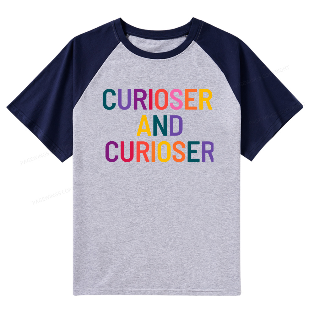 Pagewings Curioser Raglan T-shirt