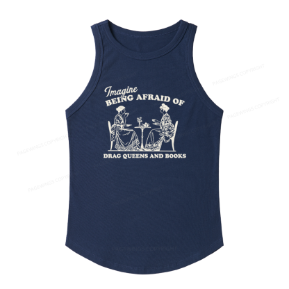 Pagewings Slim Fit Drag Queens Women's Fitted Tank Top