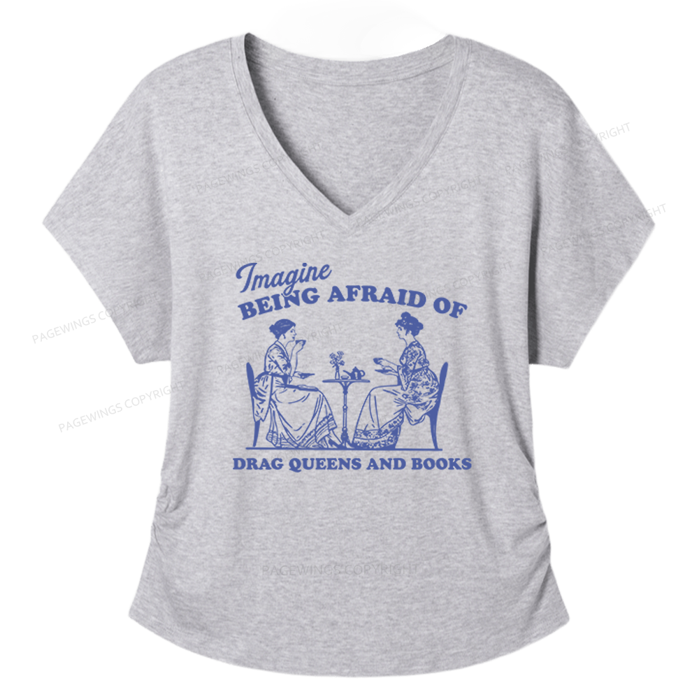 Pagewings Drag Queens Soft Women's Modal V-neck T-shirt