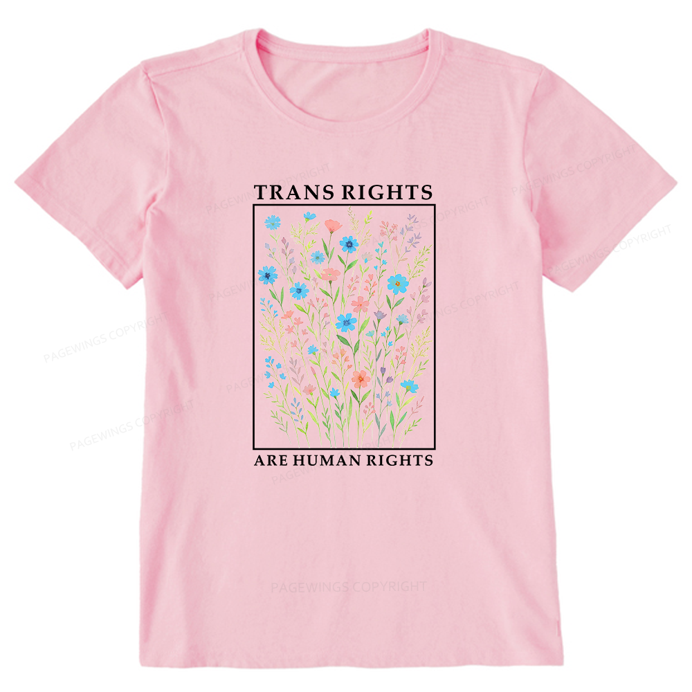 Pagewings Trans Rights Are Human Rights Unisex Classic T-shirt