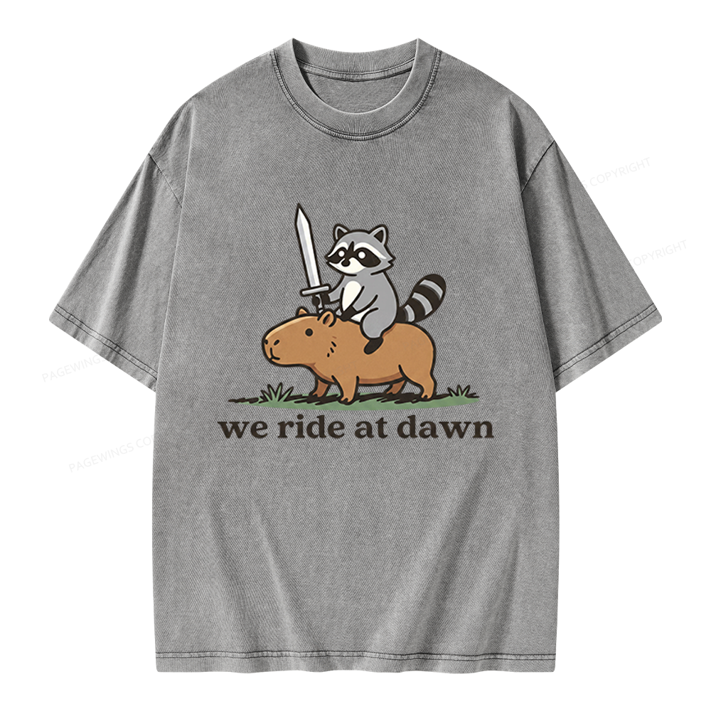 Pagewings We Read At Dawn Unisex Washed T-shirt