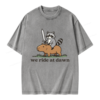 Pagewings We Read At Dawn Unisex Washed T-shirt