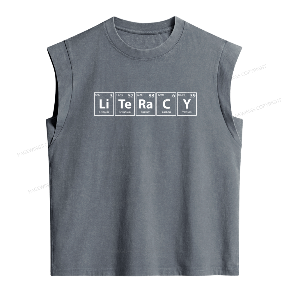 Pagewings Literacy Women's Washed Tank Top