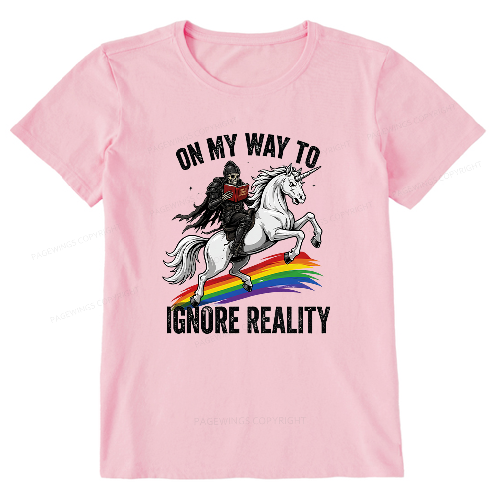 Pagewings On My Way To Ignore Reality Unisex Classic T-shirt