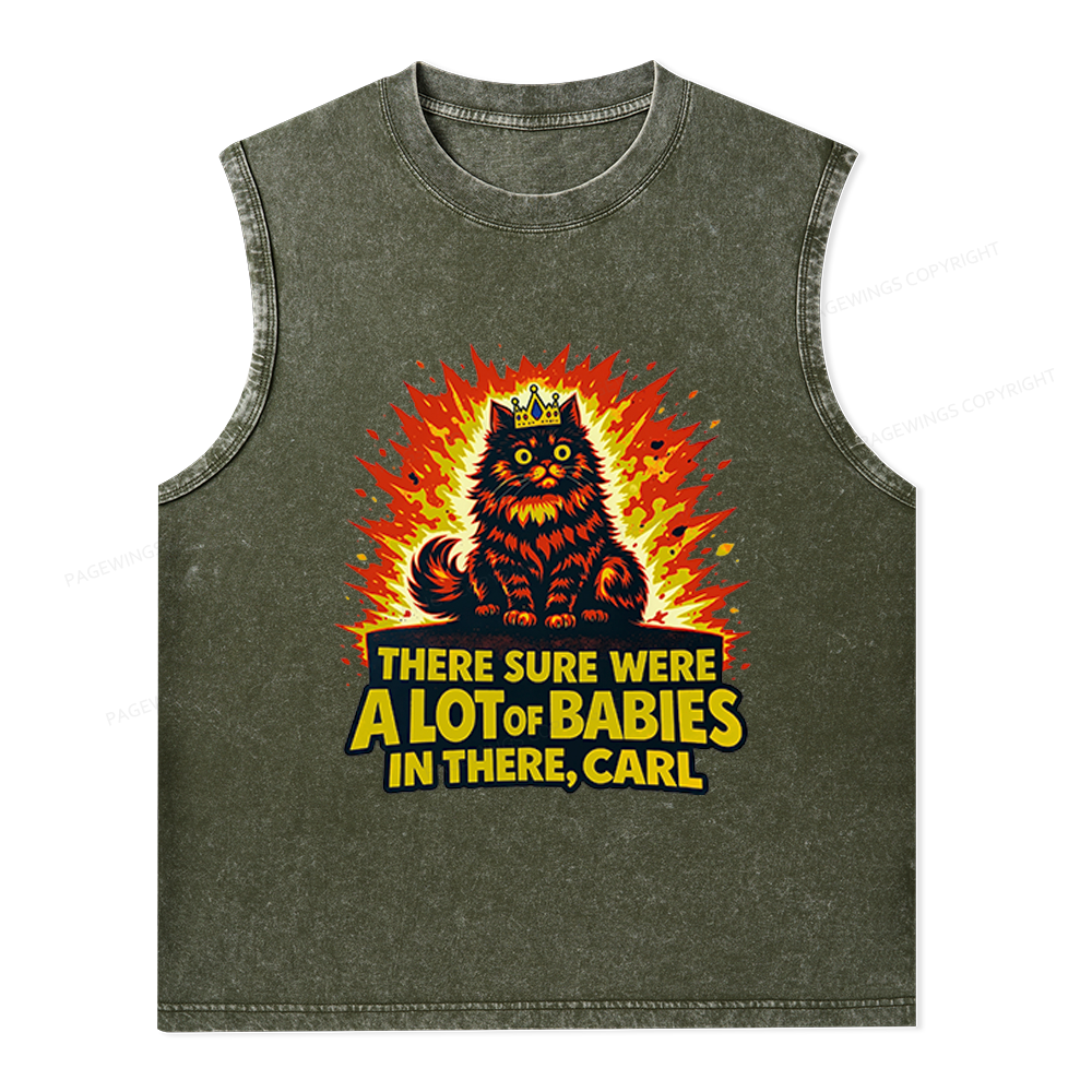 Pagewings A Lot Of Babies In There Unisex Washed Tank Top