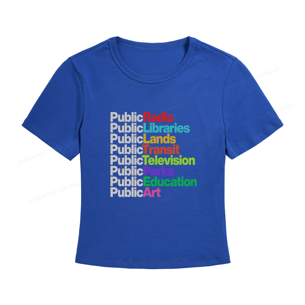 Pagewings Public Libraries Women's Baby Tee