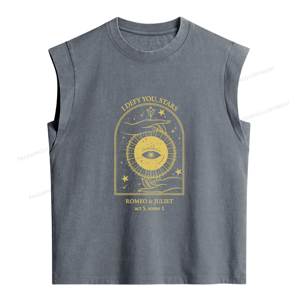 Pagewings Renaissance Poet Bookish Women's Washed Tank Top
