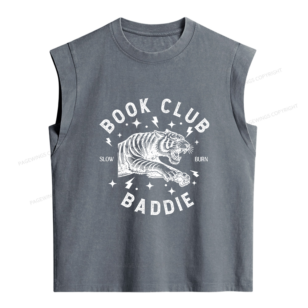 Pagewings Book Club Women's Washed Tank Top