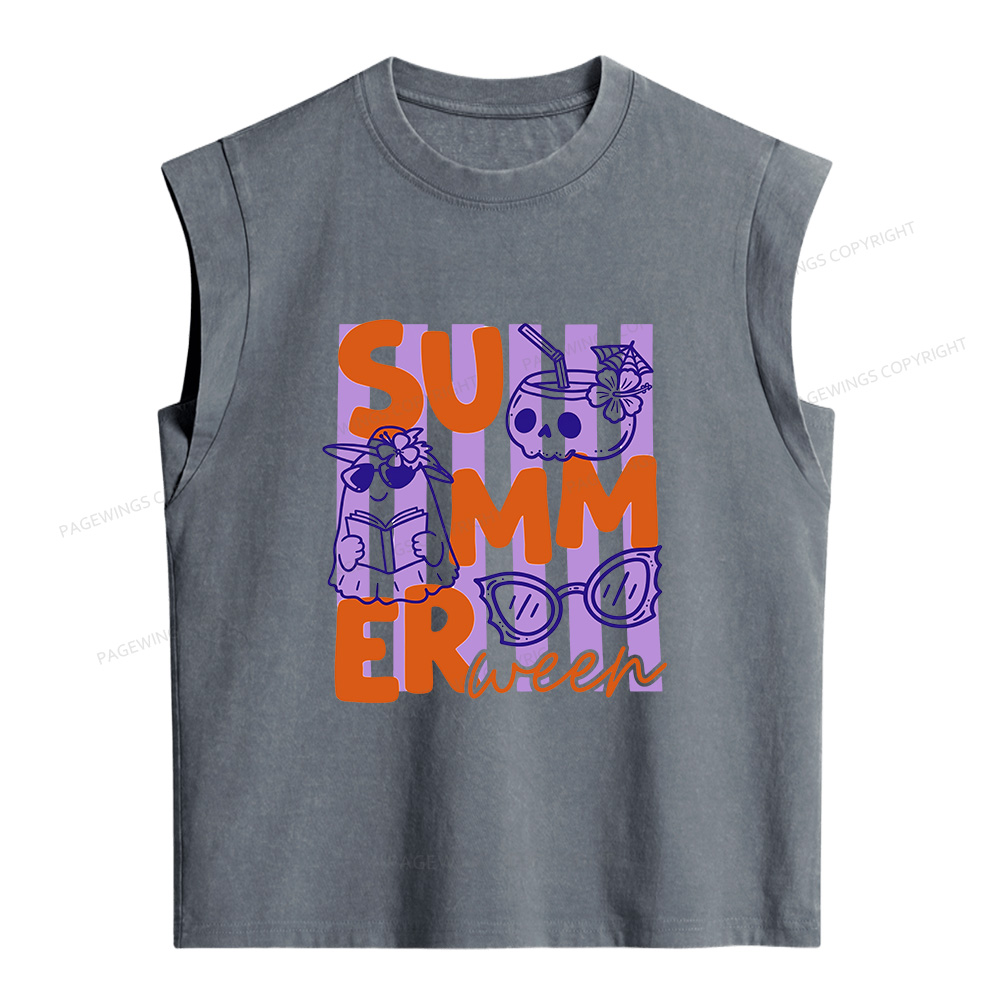 Pagewings Summerween Women's Washed Tank Top