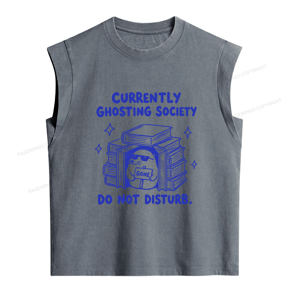 Pagewings Do Not Disturb Women's Washed Tank Top
