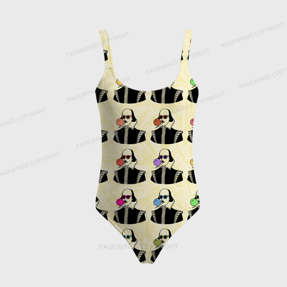 Pagewings Stop Making Drama You're Not Shakespeare One-Piece Swimsuit 