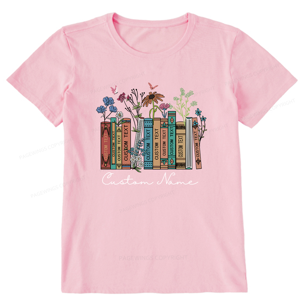 Pagewings Personalized Name Text Unisex Classic T-shirt