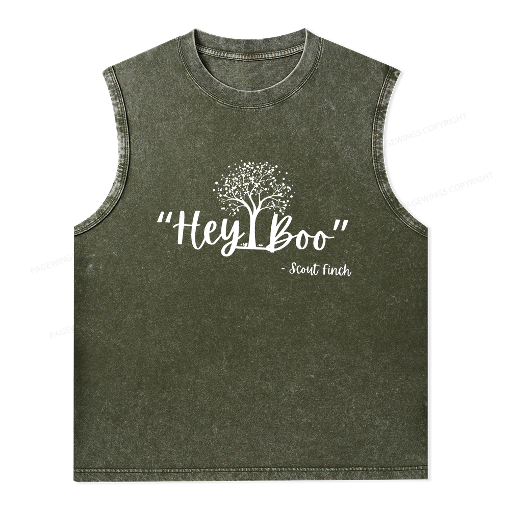 Pagewings To Kill a Mockingbird Unisex Washed Tank Top