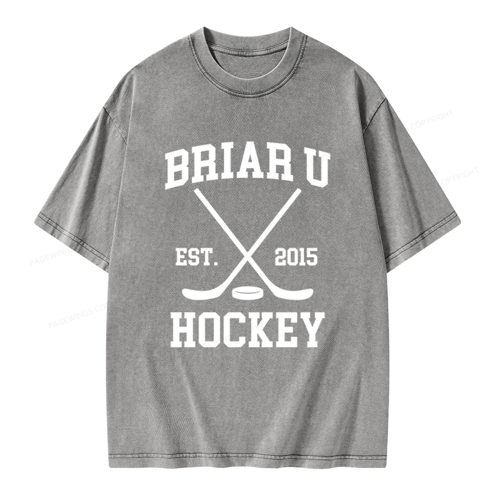 Pagewings Hockey Romance Unisex Washed T-shirt