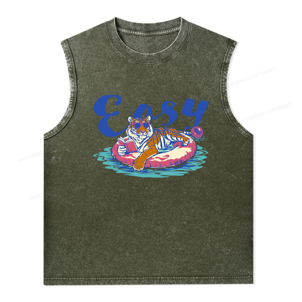 Pagewings Summer Reading Unisex Washed Tank Top