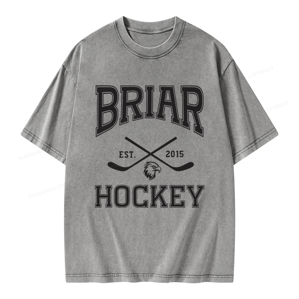 Pagewings Hockey Romance Unisex Washed T-shirt