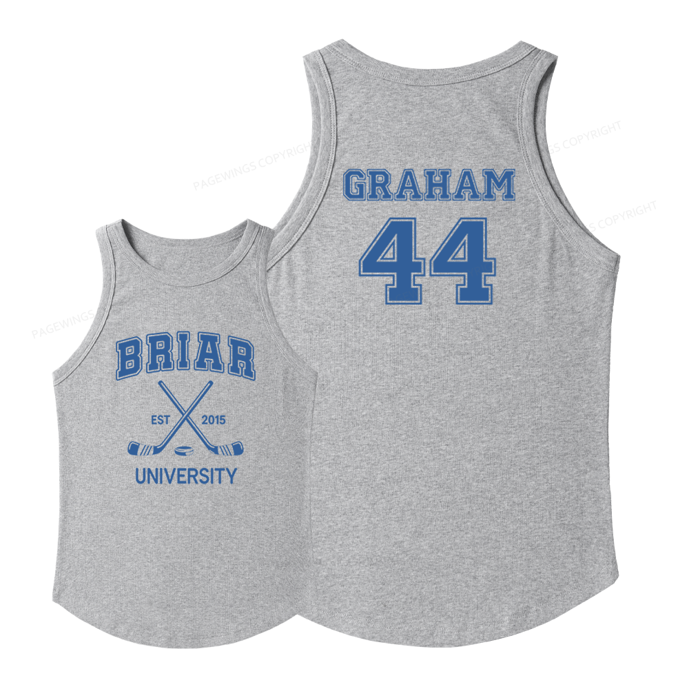 Pagewings Slim Fit Hockey Romance Women's Fitted Tank Top