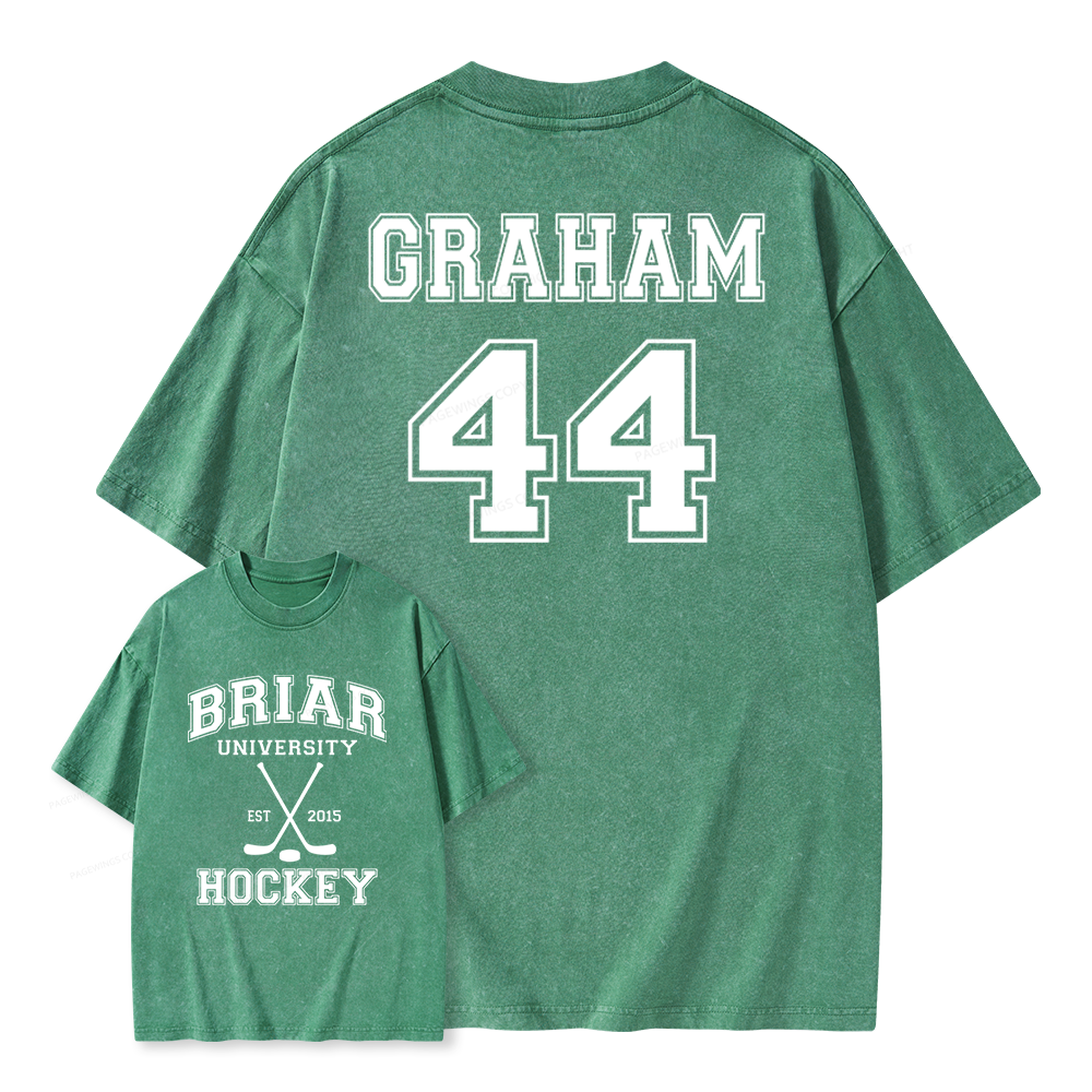 Pagewings Hockey Romance Unisex Washed T-shirt