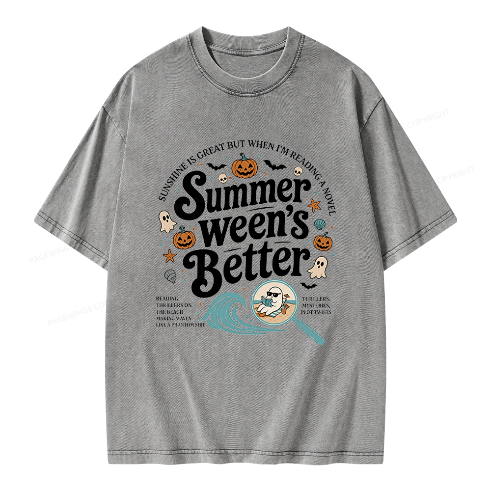 Pagewings Summer Ween's Better Unisex Washed T-shirt