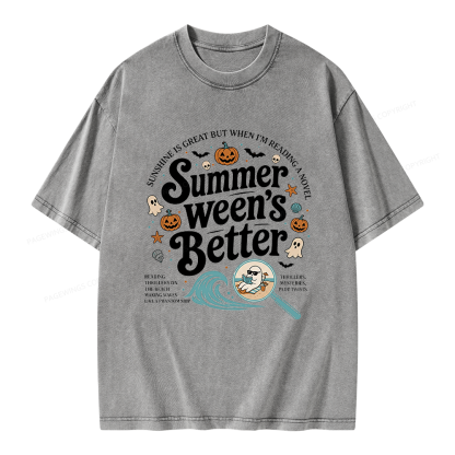 Pagewings Summer Ween's Better Unisex Washed T-shirt