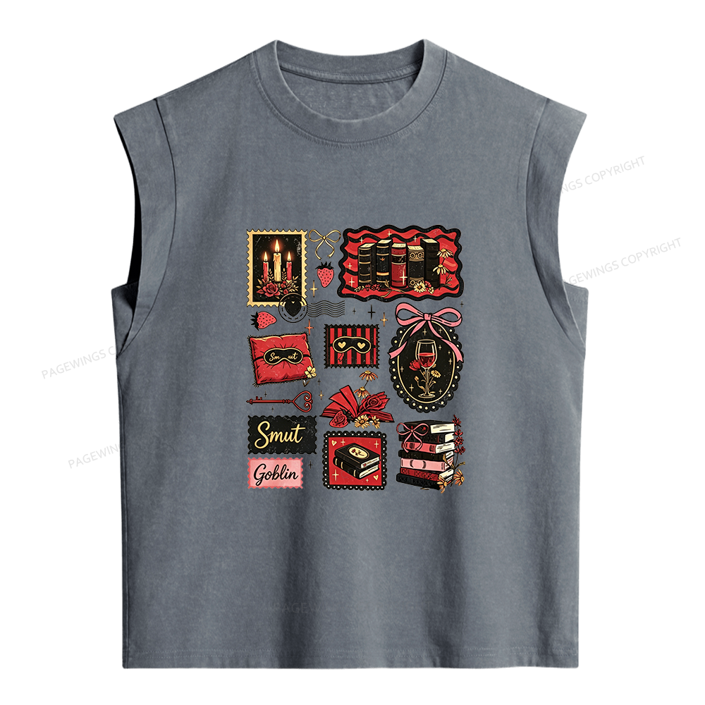Pagewings Smut Goblin Women's Washed Tank Top