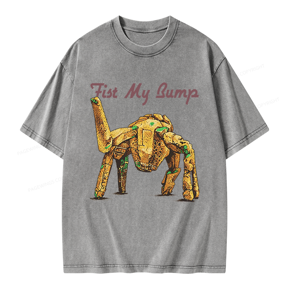 Pagewings Fist My Bump Unisex Washed T-shirt