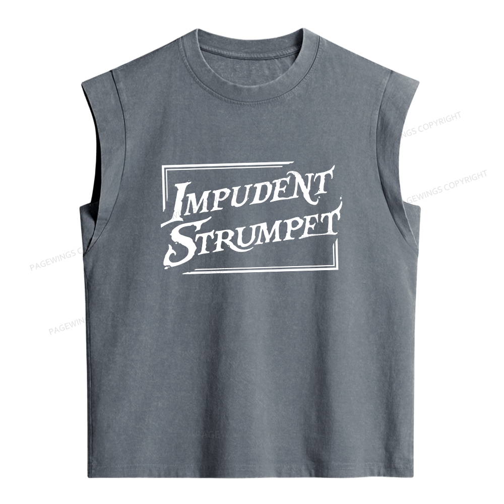 Pagewings Impudent Strumpet Women's Washed Tank Top