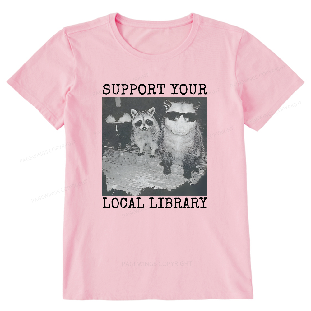 Pagewings Support Your Local Library Unisex Classic T-shirt
