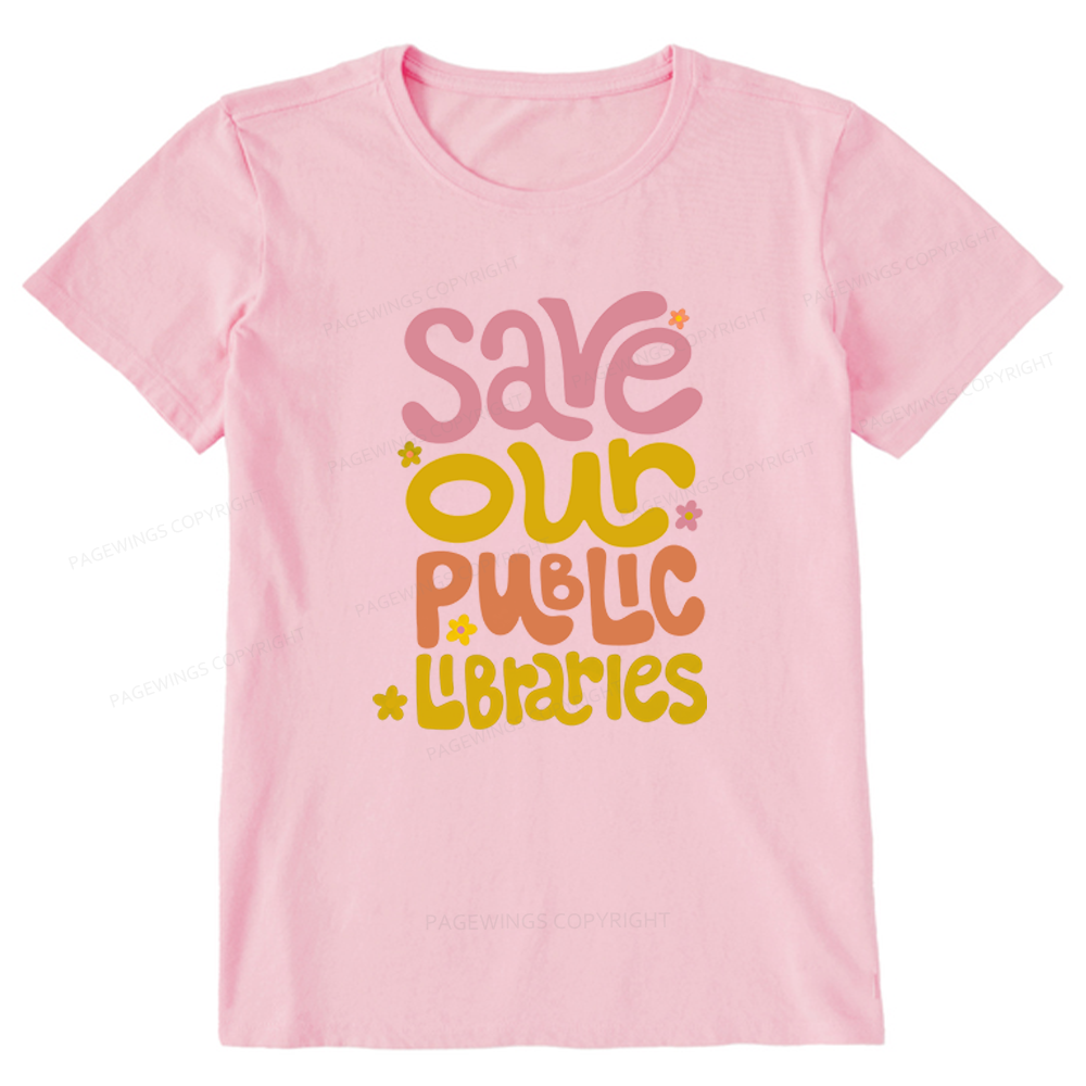 Pagewings Save Our Public Libraries Unisex Classic T-shirt