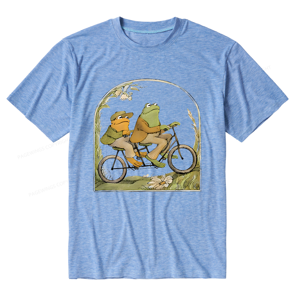 Pagewings Soft The Growing Frog Book Vintage Unisex Heather T-Shirt