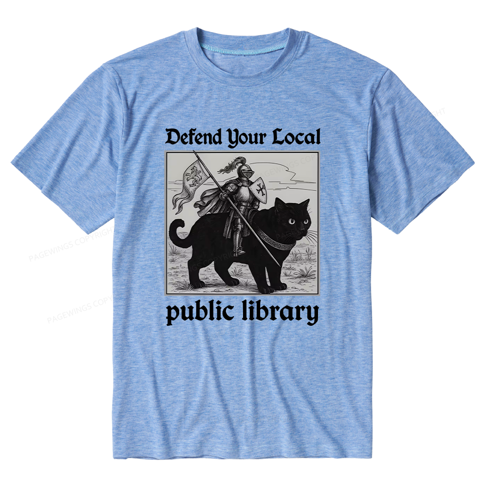 Pagewings Soft Defend Your Local public library Unisex Heather T-Shirt