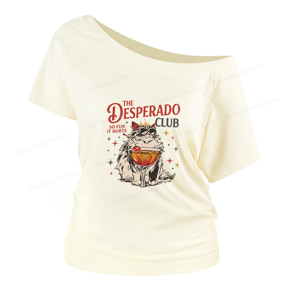 Pagewings Desperado Club Women Off Shoulder T-shirts