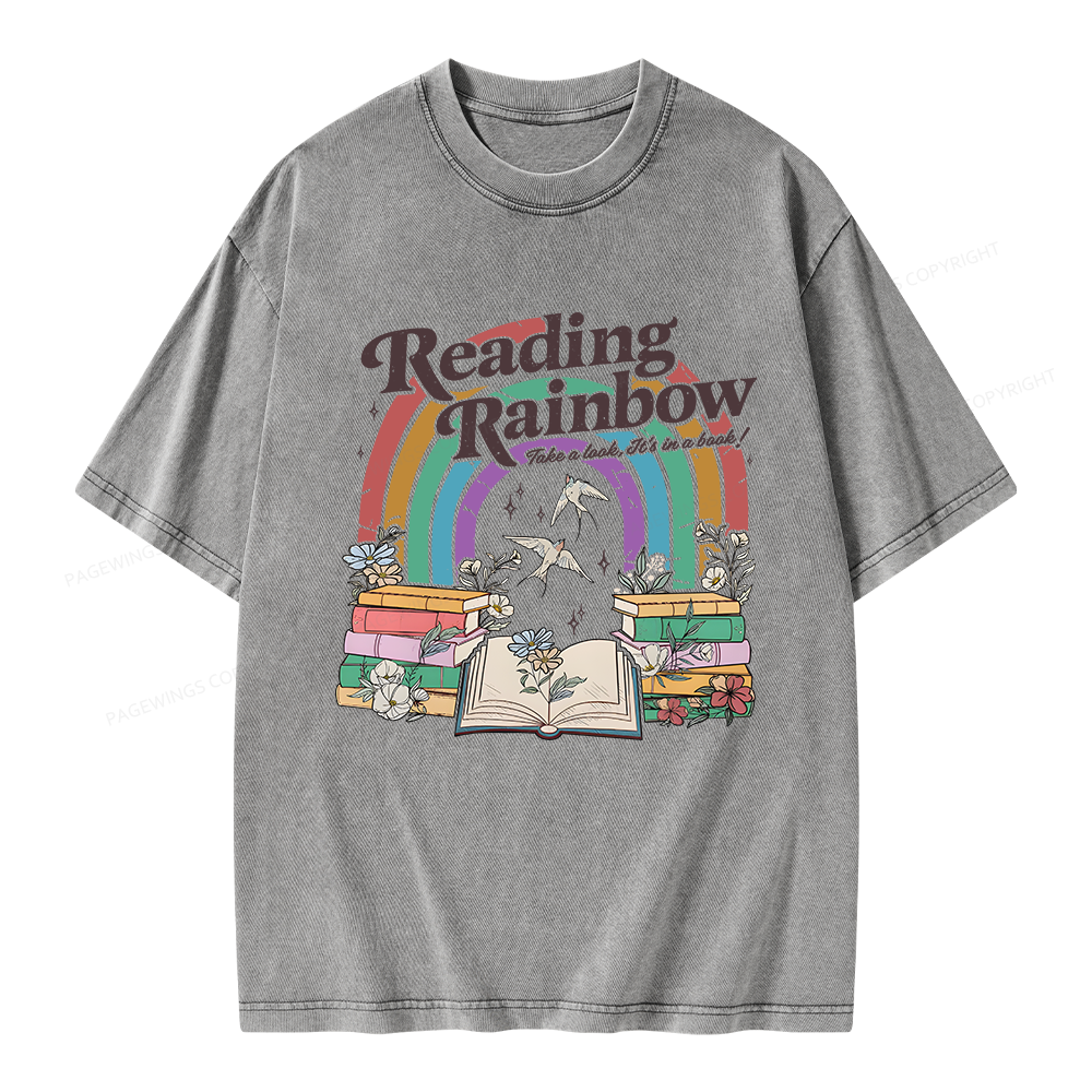 Pagewings Take A Look It's In A Book Unisex Washed T-shirt