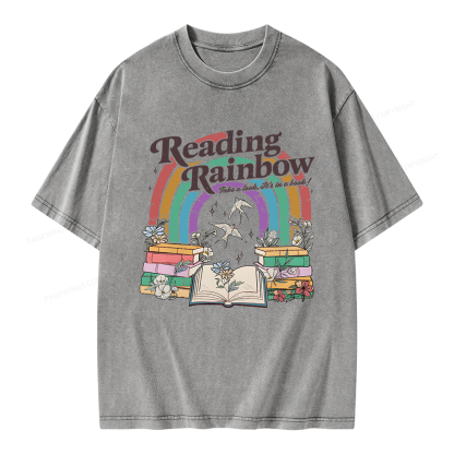 Pagewings Take A Look It's In A Book Unisex Washed T-shirt