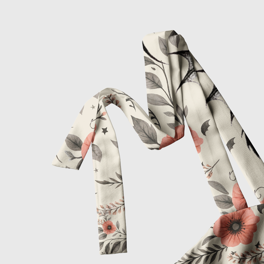 Pagewings Dragon Tie Shoulder Maxi Dress