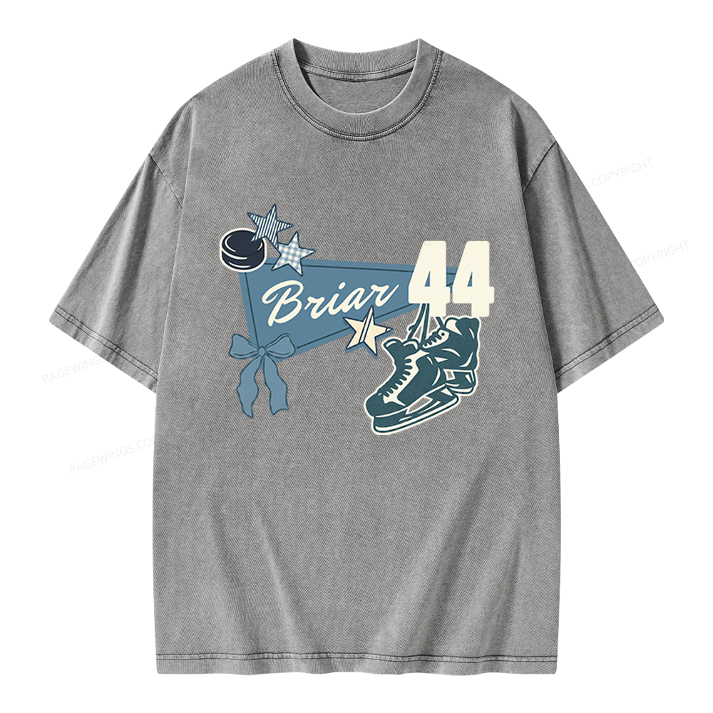 Pagewings Hockey Romance Unisex Washed T-shirt