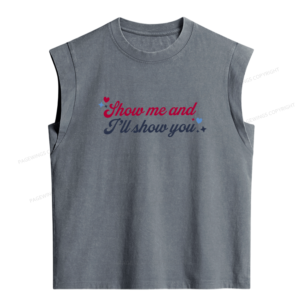 Pagewings Show Me And I'll Show You Women's Washed Tank Top