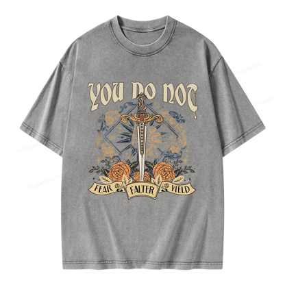 Pagewings You Do Not Yield Unisex Washed T-shirt