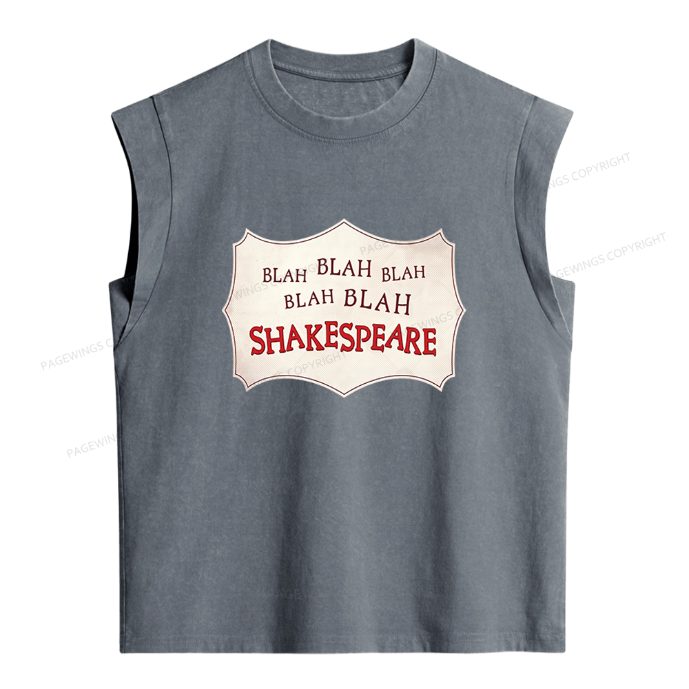 Pagewings Blah Blah Blah Women's Washed Tank Top