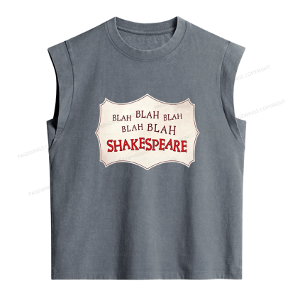 Pagewings Blah Blah Blah Women's Washed Tank Top